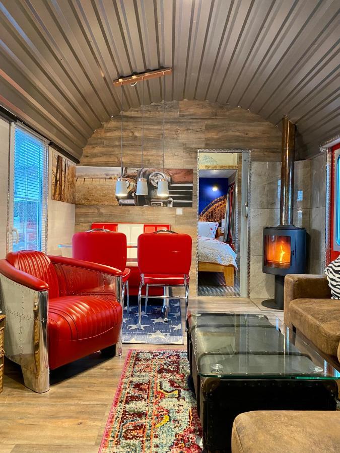 Gleis 2, Waggon Mit Ofen, Optional Mit Whirlpool Und Sauna Dahlem  Zewnętrze zdjęcie