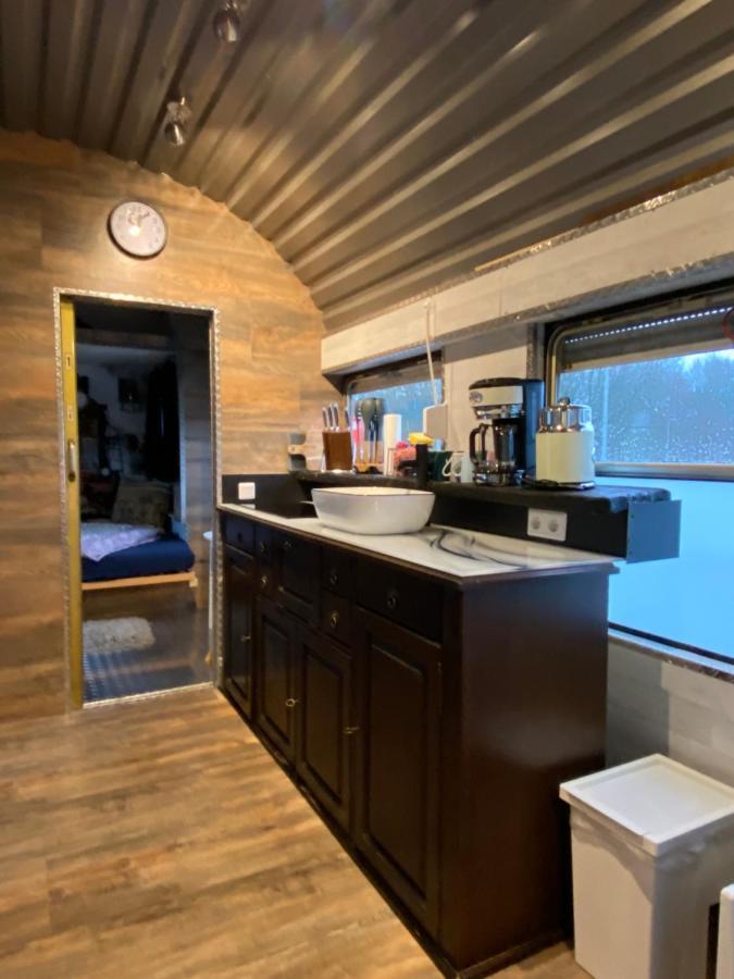 Gleis 2, Waggon Mit Ofen, Optional Mit Whirlpool Und Sauna Dahlem  Zewnętrze zdjęcie