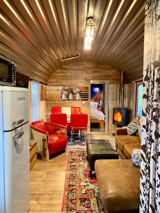 Gleis 2, Waggon Mit Ofen, Optional Mit Whirlpool Und Sauna Dahlem  Zewnętrze zdjęcie