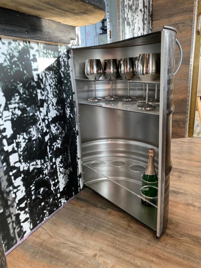 Gleis 2, Waggon Mit Ofen, Optional Mit Whirlpool Und Sauna Dahlem  Zewnętrze zdjęcie